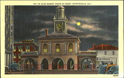 Ye Olde Market House By Night Postcard
