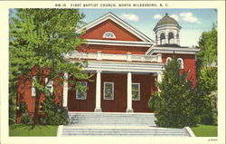 First Baptist Church North Wilkesboro, NC Postcard Postcard