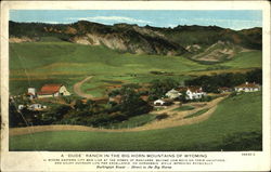 A Dude Ranch In The Big Horn Mountains Of Wyoming Scenic, WY Postcard Postcard