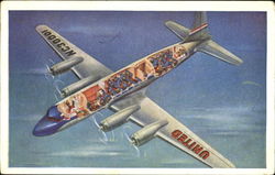 United Mainliner Aircraft Postcard Postcard
