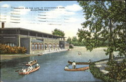 Pavilion On The Lake In Washington Park Milwaukee, WI Postcard Postcard