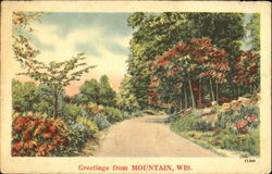 Greeting From Mountain Wisconsin Postcard Postcard