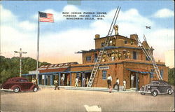 Zuni Indian Pueblo House, Parsons Indian Village Wisconsin Dells, WI Postcard Postcard