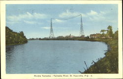 Yamaska River St. Hyacinthe, PQ Canada Quebec Postcard Postcard