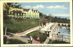 Pines Hotel And Swimming Pool Digby, NS Canada Nova Scotia Postcard Postcard