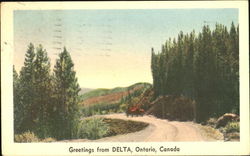 Greetings From Delta Postcard