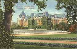 C. P. R. Empress Hotel Victoria, BC Canada British Columbia Postcard Postcard