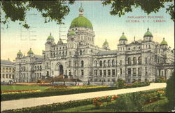 Parliament Buildings Victoria, BC Canada British Columbia Postcard Postcard