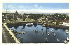 Harbour And Parliament Buildings Postcard