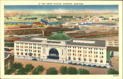 The Union Station Winnipeg, MB Canada Manitoba Postcard Postcard