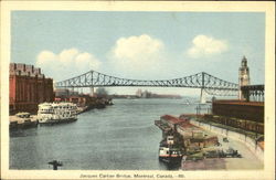 Jacques Cartier Bridge Montreal, PQ Canada Quebec Postcard Postcard