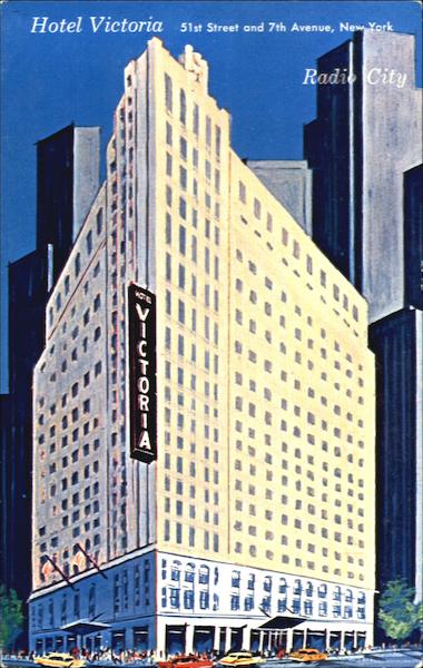 Hotel Victoria, 51st Street and 7th Avenue, New York Circle 7-7800