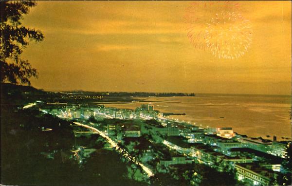A View Of The Night Sky-Line, Kota Kinabalu Sabah Malaysia