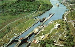 Pedro Miguel Locks Panama Canal Postcard Postcard