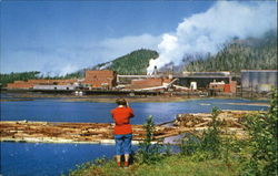 Pulp Mills Ketchikan, AK Postcard Postcard