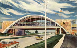 Glass House Restaurant Postcard