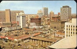 Panorama Of Downtown Denver Showing Some Of The New Skyscrapers Postcard