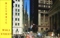 Historic Wall Street New York, NY Postcard Postcard