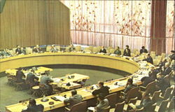 United Nations Economic And Social Council Chamber Postcard