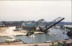 Historic Bascule Lift Bridge Postcard