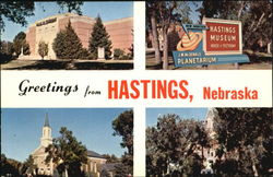 Greetings From Hastings Nebraska Postcard Postcard