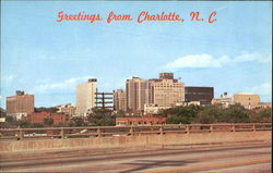 Greetings From Charlotte North Carolina Postcard Postcard