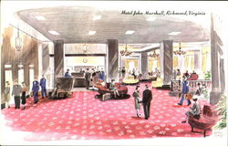 Hotel John Marshall, Fifth and Franklin Streets Postcard
