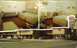 Crest Motel, On U. S. 25, W. Fort At W. Grand Blvd. Tashmoo Postcard