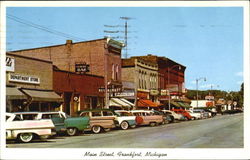 Main Street Frankfort, MI Postcard Postcard