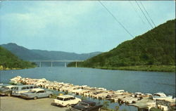 Boat Docks On Bluestone Reservoir, Bluestone State Park Hinton, WV Postcard Postcard