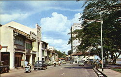 Street Scene Johore Bahru, Malaysia Southeast Asia Postcard Postcard