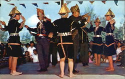 A Festival Dance, Kota Kinabalu Sabah, Malaysia Southeast Asia Postcard Postcard