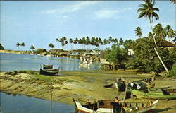 A Fishing Village Trengganu Malaysia Southeast Asia Postcard Postcard