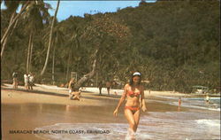 Maracas Beach, North Coast Trinidad Caribbean Islands Postcard Postcard