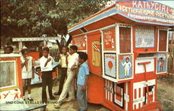 Sno-Cone Stalls In Trinidad Caribbean Islands Postcard Postcard
