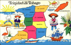 Trinidad & Tobago Caribbean Islands Postcard Postcard