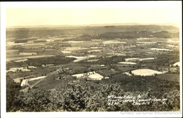 Aerial View McConnellsburg Pennsylvania