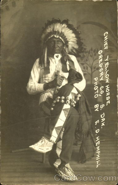 Chief Yellow Horse Gregory Co South Dakota Native Americana
