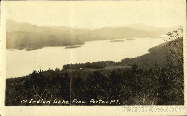 Indian Lake From Porter Mt Star Lake New York