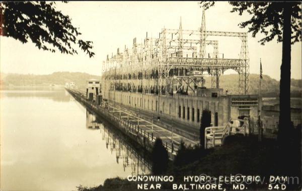 Conowingo Hydro-Electric Dam Near Baltimore Maryland