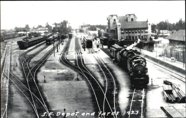 Santa Fe Depot And Yards 1923 Depots