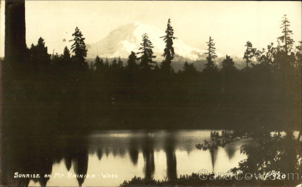 Sunrise On Mt. Rainiermount Rainier Scenic Washington