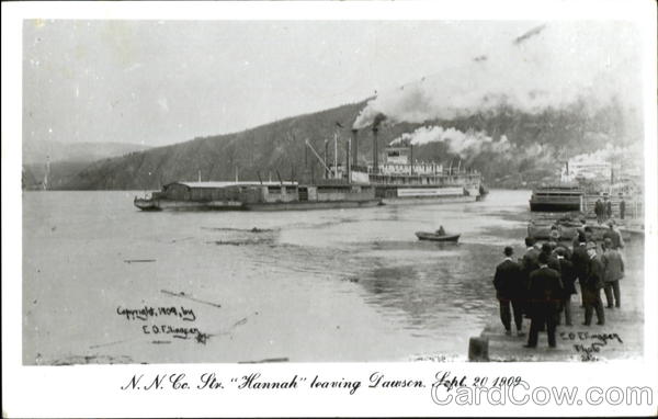 N. N. Co. Str. Hannah Leaving Dawson Pawson Boats, Ships
