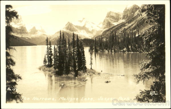 The Narrows, Maligne Lake Jasper Park AB Canada Alberta
