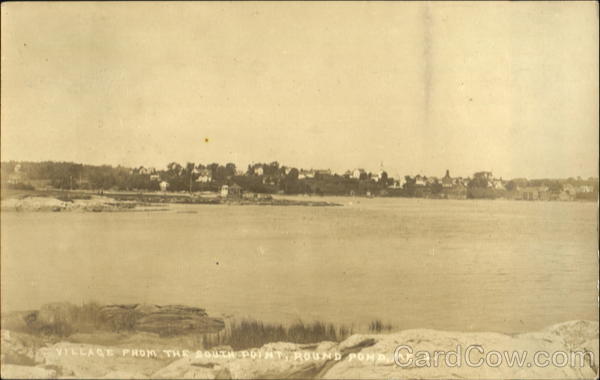 Village From The South Point Round Pond Maine