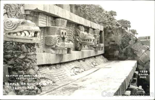Temple Of Quetzalcoatl Teotihuacan Mexico