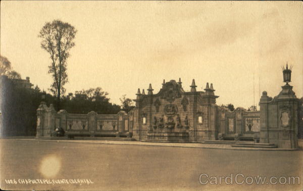 Chapultepec Fuehte Colonial Mexico