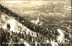 Will Rogers Shrine Of The Sun And Highway, Cheyenne Mountian Postcard
