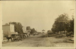 Main St Milan, KS Postcard Postcard