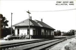 Crisp Depot 1955 Wellington, KS Postcard Postcard